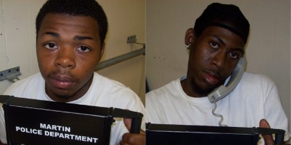 robbery two arrested invasion armed yesterday investigation arrests martin department police case june made