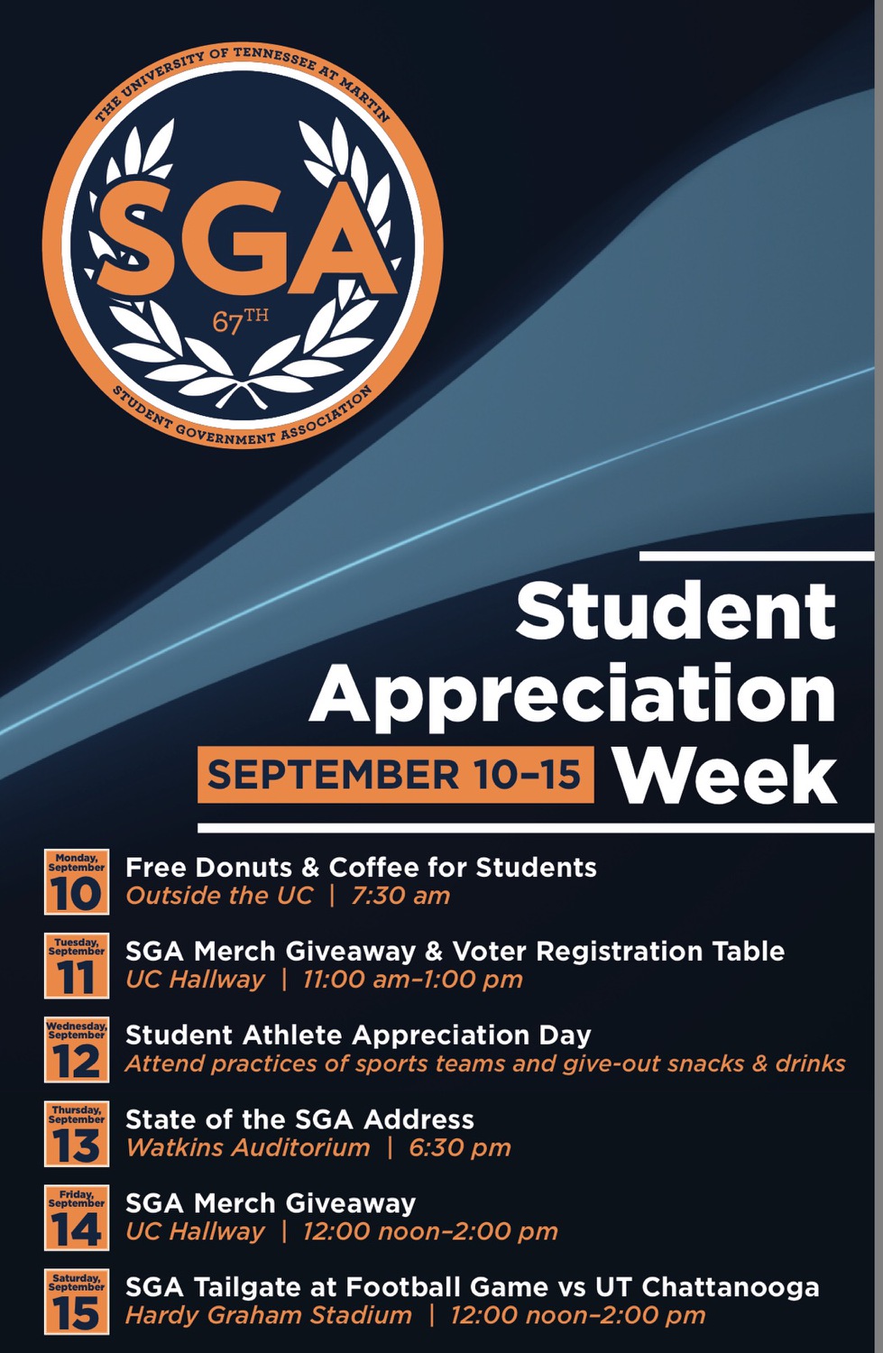 SGA Student Appreciation Week